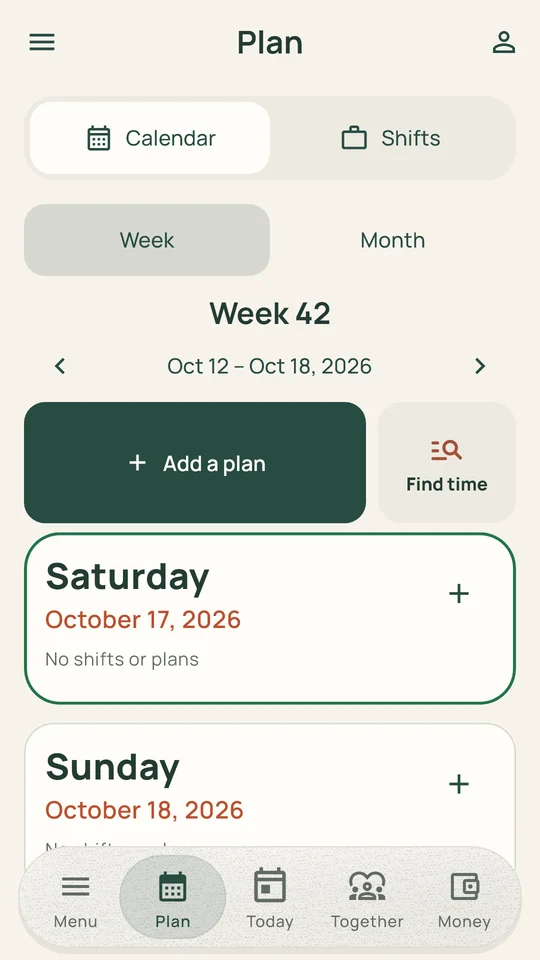 A calendar that fits your life — Weplano, English